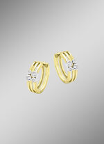 Elegante creolen met synthetische zirkonia 