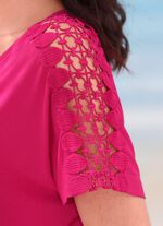 Laurina tweepack jurken met borduurkant 