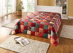 Sprei en kussenslopen in patchwork-look 