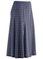 Comfortabele paneelrok MARINE-WEISS-BLAU