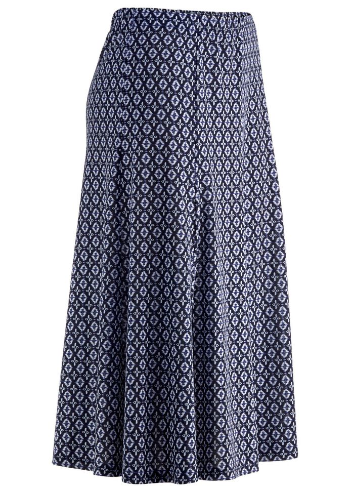 Comfortabele paneelrok MARINE-WEISS-BLAU