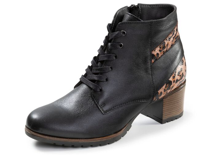 ELENA EDEN, trendy dames enkellaarsjes, breedte G, met uitneembaar voetbed 