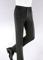 "Klaus Models" broek met elastische tailleband in 4 kleuren ANTRACIET MOTIEF