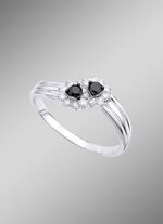 Beeldschone damesring met 16 diamanten 