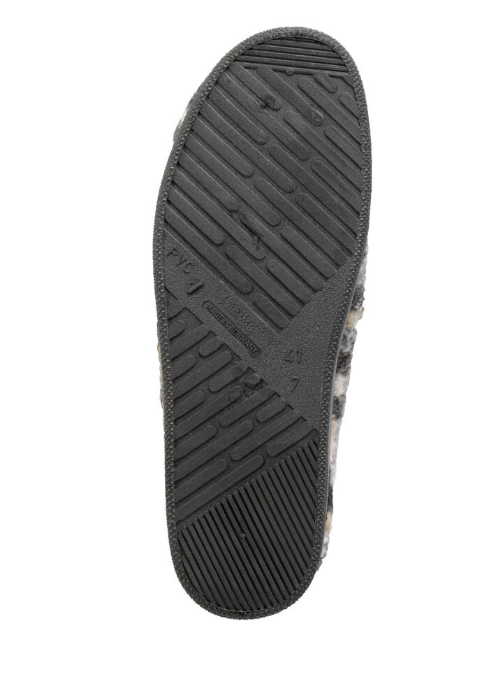 Slippers gemaakt van textielmateriaal met een patroon GRAU-MULTICOLOR