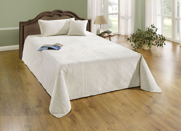 Heerlijk zachte fluwelen sprei en kussenslopen BEIGE