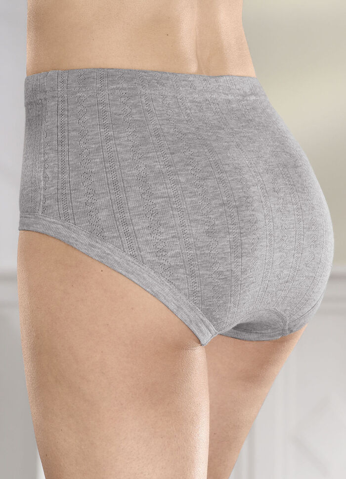 Set van vijf slips met jacquardmotief 