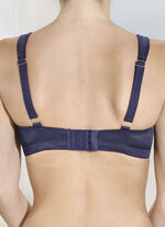 Set van twee bh's met kanten inzetstukken 1X MARINE, 1X WEISS