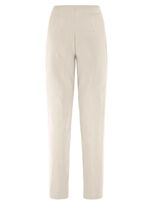 Broek met zakken met rits BEIGE