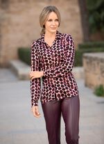 Blouse met overhemdkraag 