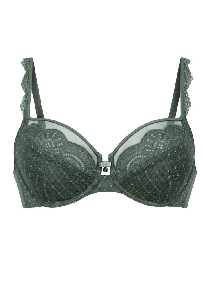 Rosa Faia beugelbh met elastische kant 