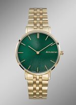 Dugena quartz dameshorloge met roestvrijstalen bandkast 