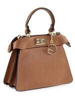 Laurina, mini tas, dames, met afneembare, verstelbare schouderband COGNAC