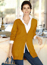 Cardigan met modaal OCKER