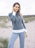 Trui in 2-in-1-look DENIM-RAUCHBLAU-SCHWARZ-WEISS