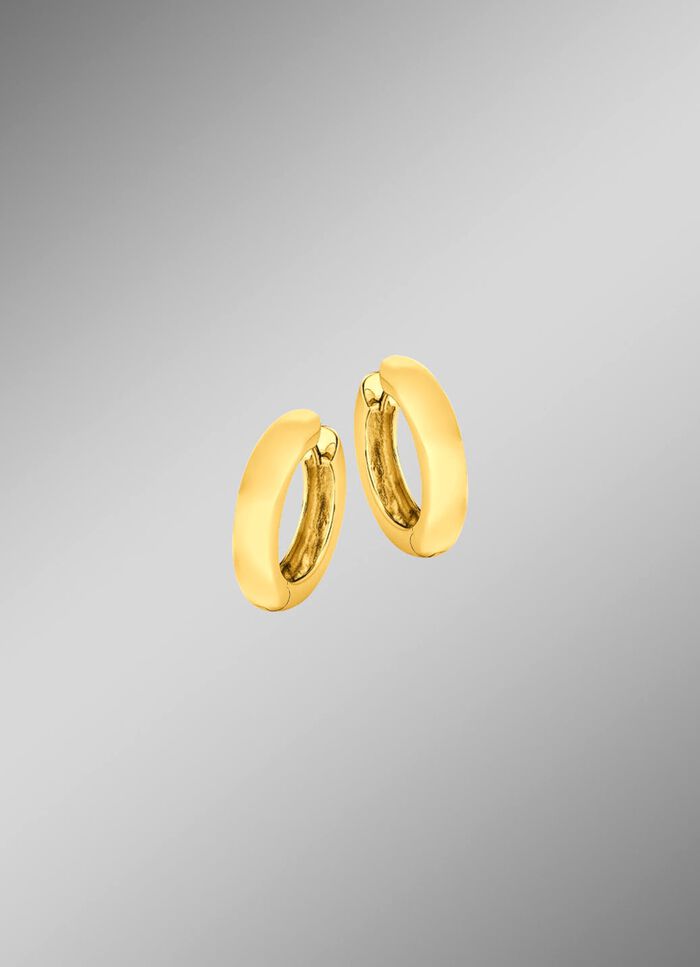 Klassieke, glanzende creolen 