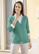 Cardigan in gemengde textuur 