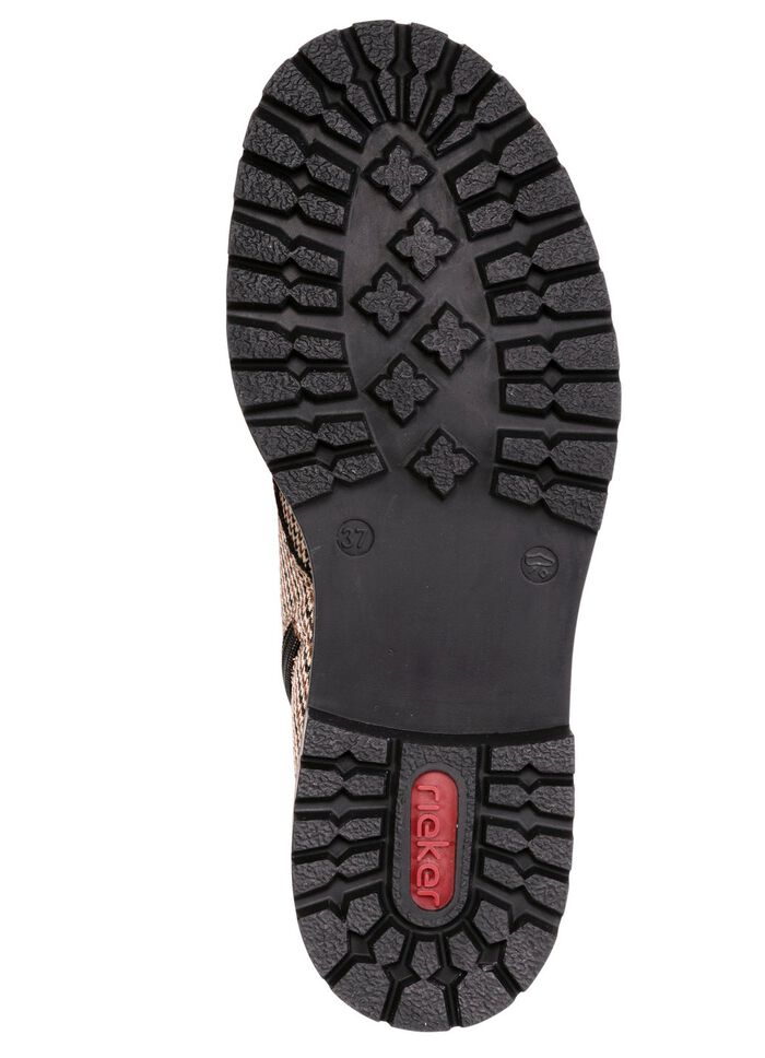 Rieker, trendy dames enkellaarsjes, winterschoenen, met rits 