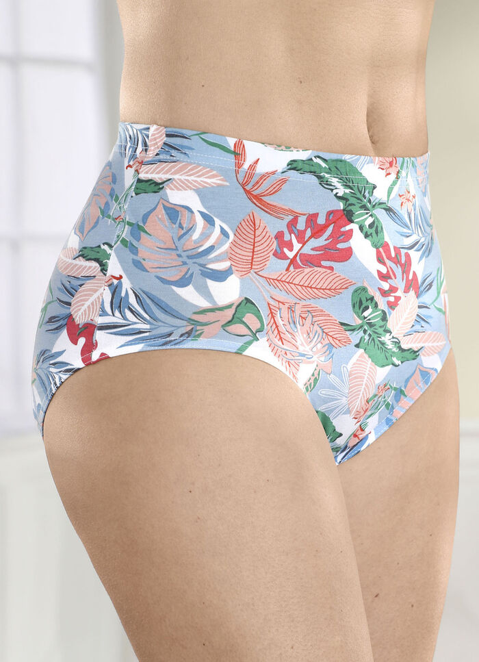 Pak van vier slips met printmotief 