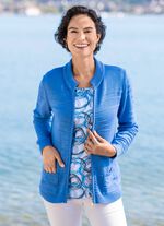 Cardigan met structuurstrepen 