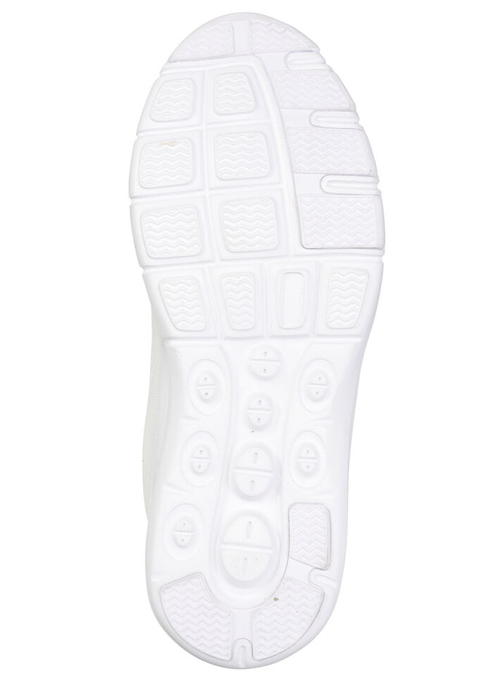 LAURA KENT, zomerse damessneakers, met uitneembaar voetbed WIT