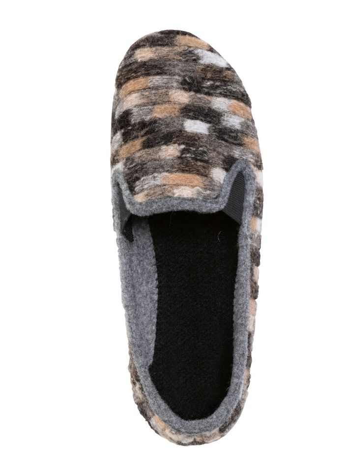 Slippers gemaakt van textielmateriaal met een patroon GRIJS-MULTICOLOR