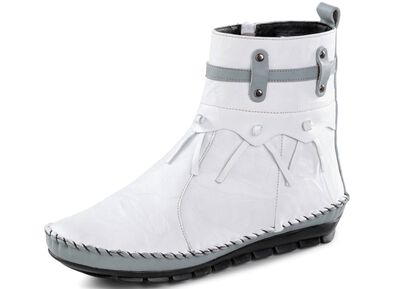 Gemini mocassin enkellaarsjes met een gerimpelde structuur 