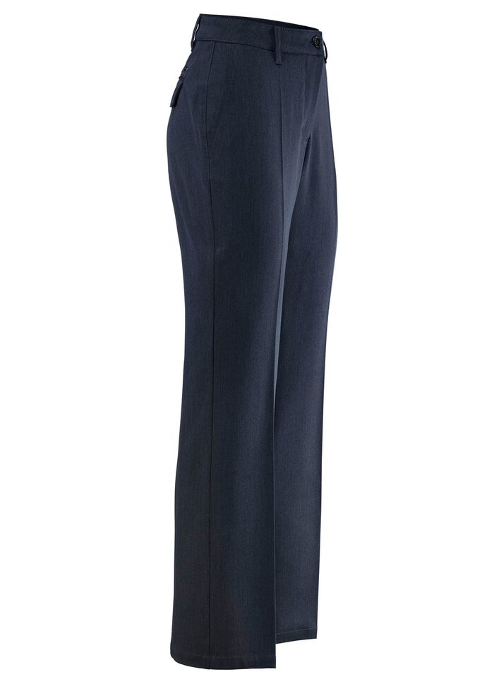 Broek met elastische inzetstukken aan de achterkant 