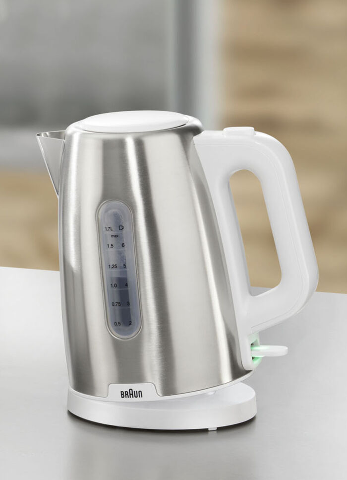 BRAUN PurShine ontbijtserie van hoogwaardig roestvrij staal WIT-ZILVER