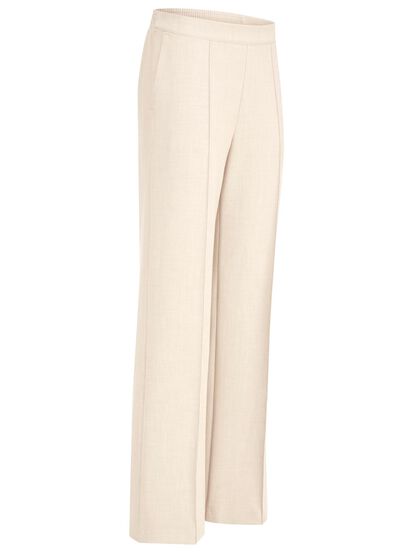 Broek met modieuze wijdte 