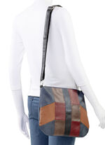 Tas van zacht synthetisch materiaal JEANS-BUNT