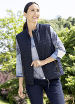 Gewatteerd vest met lichte vulling 