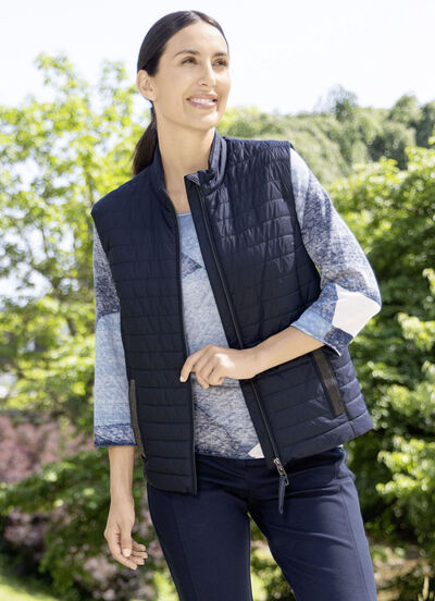 Gewatteerd vest met lichte vulling  Gewatteerd vest met lichte vulling