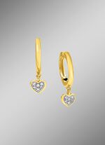 Chique hartvormige opvouwbare oorringen 