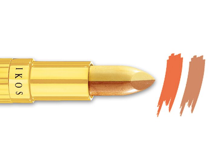 Ikos Duo-lippenstift ZALM-BRUIN