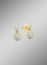 Beweegbare diamanten oorbellen 