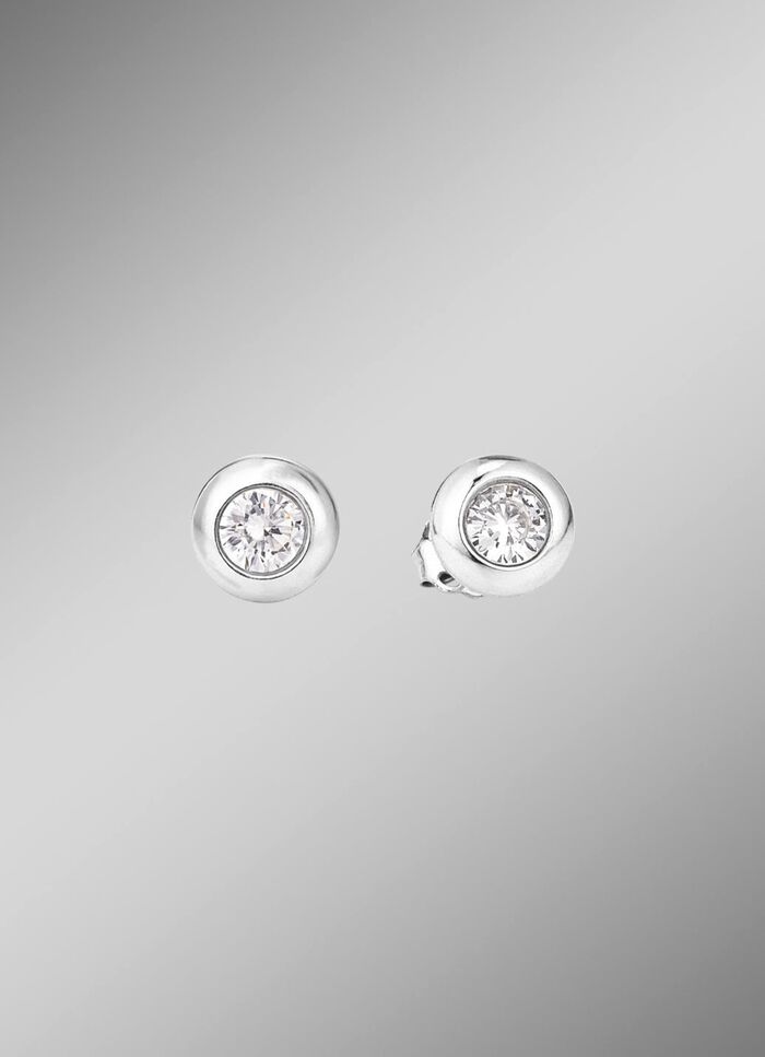 Elegante oorknopjes met synthetische zirkonia 