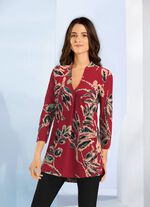 Shirt-tuniek met mooie sierplooi 