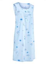 Pak van twee nachthemden met brede schouderbandjes en knopenlijst 