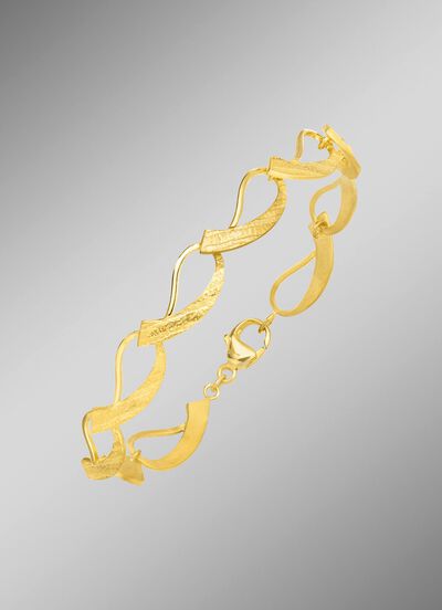 Vergulde zilveren armband 