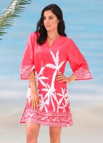 Tuniek met palmprint, puur katoen 