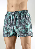 Zwemshort met zijzakken, microvezel 