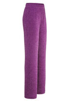 Broek met elegante glinsterende glanzende garen BESSEN