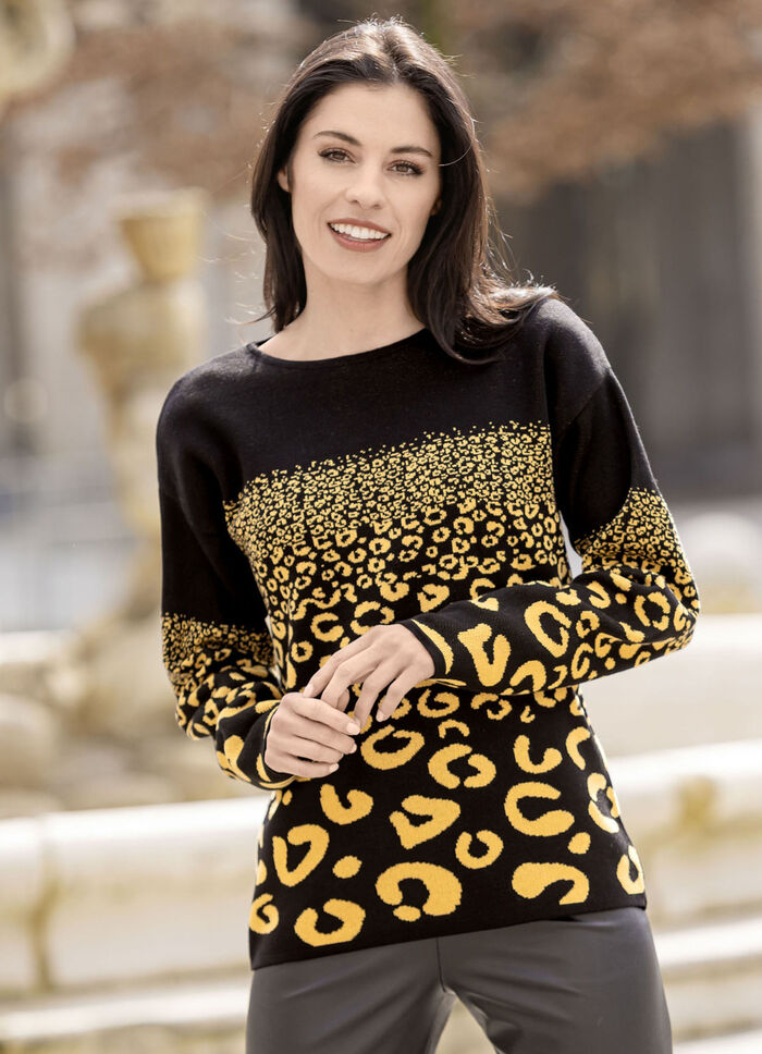 Trui in jacquardmotief 
