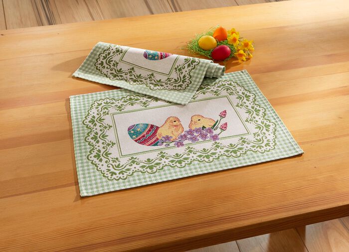 tafel- en kamerdecoratie met paasmotief 