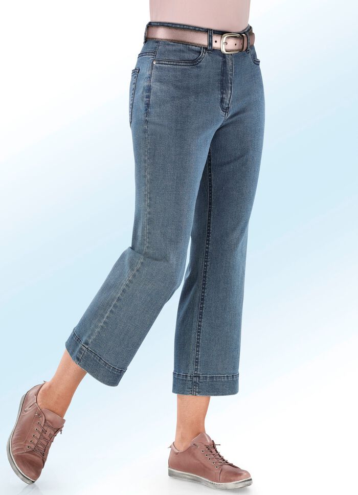 Jeans culottes in 5-pocket model 