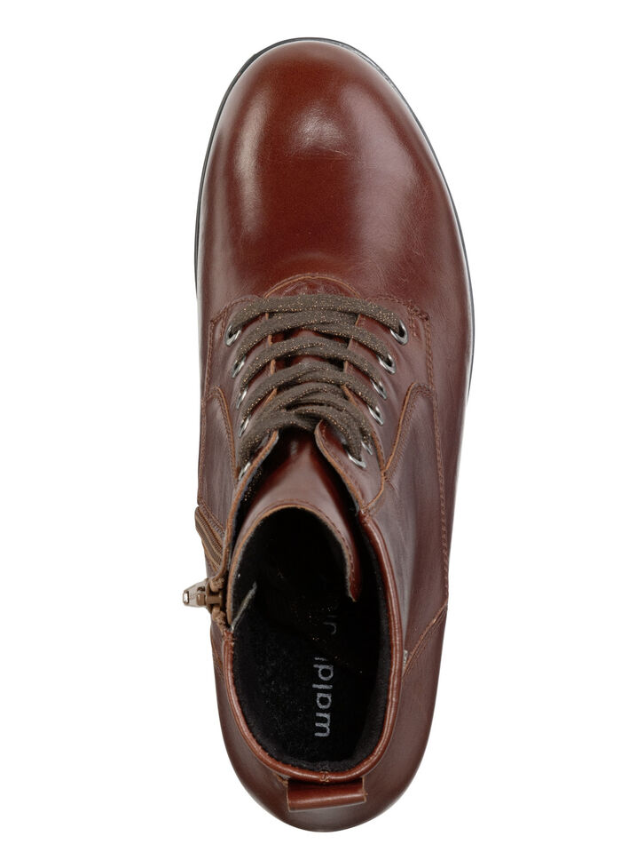 Waldläufer, ademende dames enkellaarsjes, breedte H, met uitneembaar voetbed BRUIN