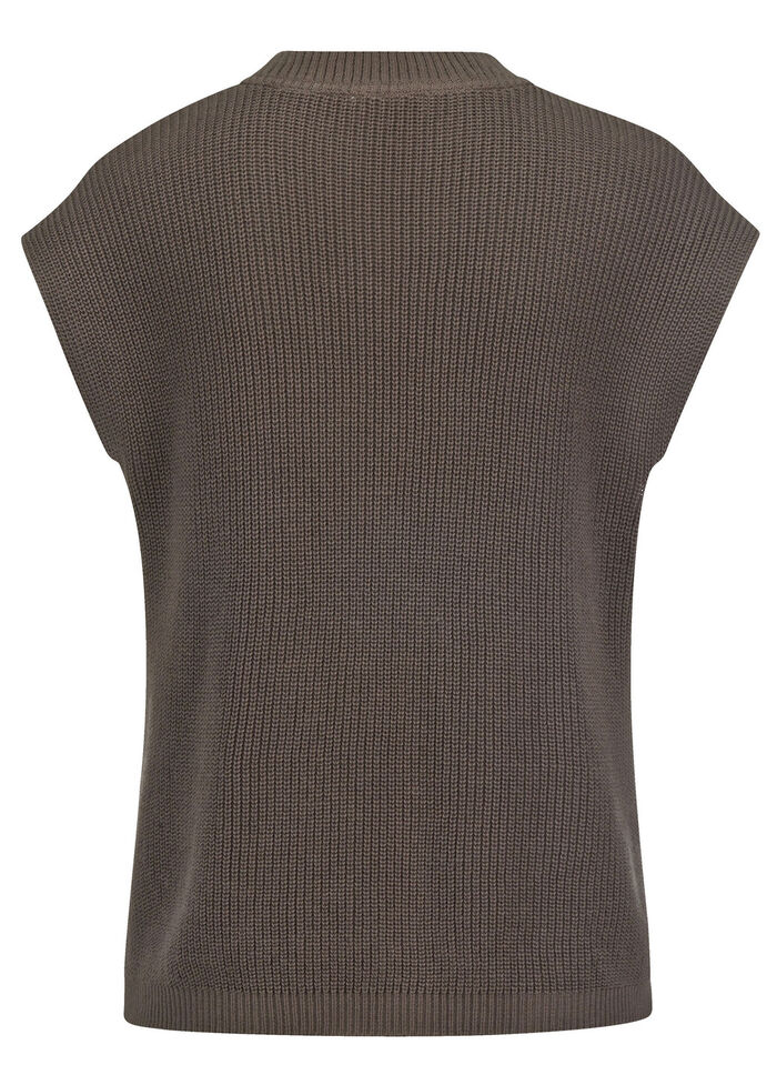 Trui met verlaagde schouders TAUPE