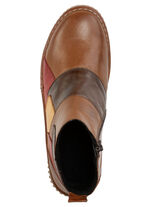 Tweelingen Patchwork Bootie COGNAC-BUNT