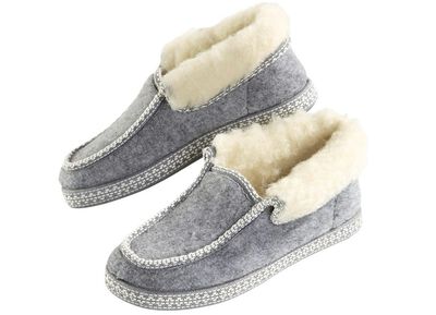 Cottagepantoffels met antislip rubberen buitenzool 